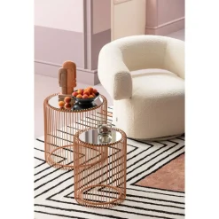 KARE Design Tables D'Appoint|Tables D Appoint Wire Cuivre O44Cm (2/Set)