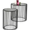 KARE Design Tables D'Appoint|Tables D Appoint Wire Noir (Set/2) O44Cm