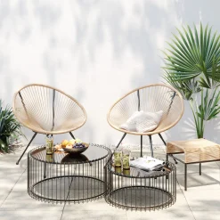KARE Design Mobilier Lounge|Tabouret Acapulco Natur