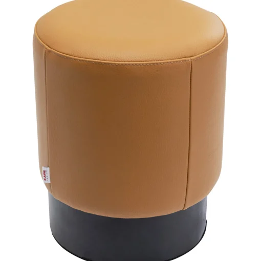 KARE Design Tabourets|Tabouret Cherry Leather Marron O36Cm