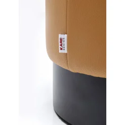 KARE Design Tabourets|Tabouret Cherry Leather Marron O36Cm