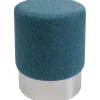 KARE Design Tabourets|Tabouret Cherry Lina Bleu Argente O35Cm