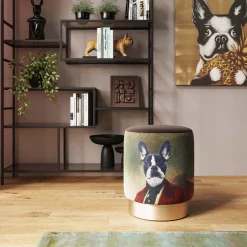 KARE Design Tabourets|Tabouret Cherry Mr. Dog Laiton O32Cm