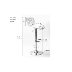 KARE Design Chaises De Bar|Tabouret De Bar Ornament Noir