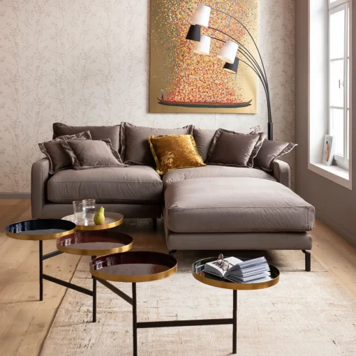 KARE Design Tabourets|Tabouret Lullaby Taupe