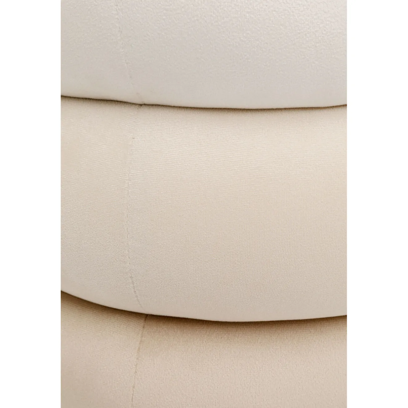 KARE Design Tabourets|Tabouret Sandwich Creme O45Cm