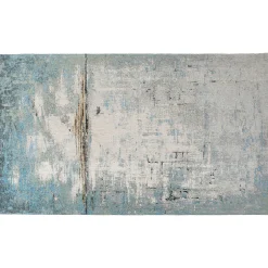 KARE Design Tapis À Poils Courts|Tapis Àbstract Light Bleu 170X240Cm