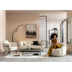 KARE Design Tapis À Poils Courts|Tapis Cosy Classic Creme 170X240Cm