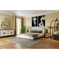 KARE Design Tapis En Peau|Tapis En Cuir Zigzag 170X240Cm