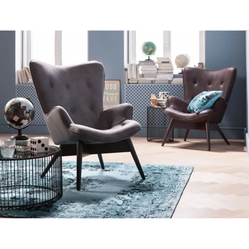 KARE Design Tapis À Poils Courts|Tapis Kelim Pop Turquoise 170X240Cm