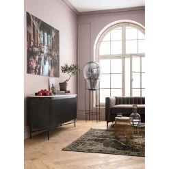 KARE Design Tapis À Poils Courts|Tapis Ornamento Anthracite 170X240Cm