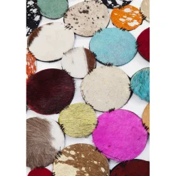 KARE Design Tapis En Peau|Tapis Rond Circle Multi O150Cm
