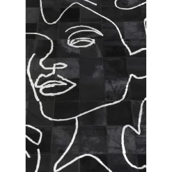 KARE Design Tapis En Peau|Tapis Àrt Faces 170X240Cm