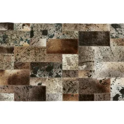KARE Design Tapis En Peau|Tapis Squares Gris 170X240Cm