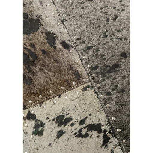 KARE Design Tapis En Peau|Tapis Squares Gris 170X240Cm