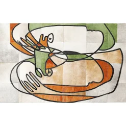 KARE Design Tapis En Peau|Tapis Thoughts Faces 170X240Cm