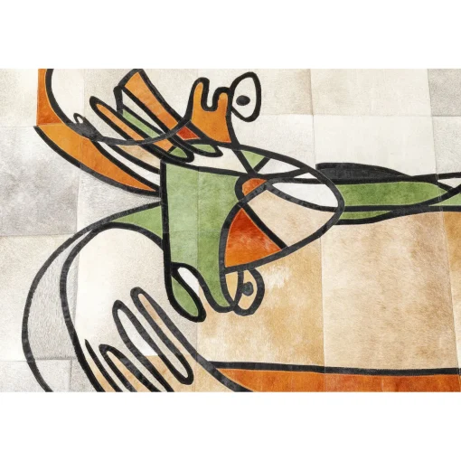 KARE Design Tapis En Peau|Tapis Thoughts Faces 170X240Cm