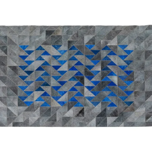 KARE Design Tapis En Peau|Tapis Triangle Gris 170X240Cm