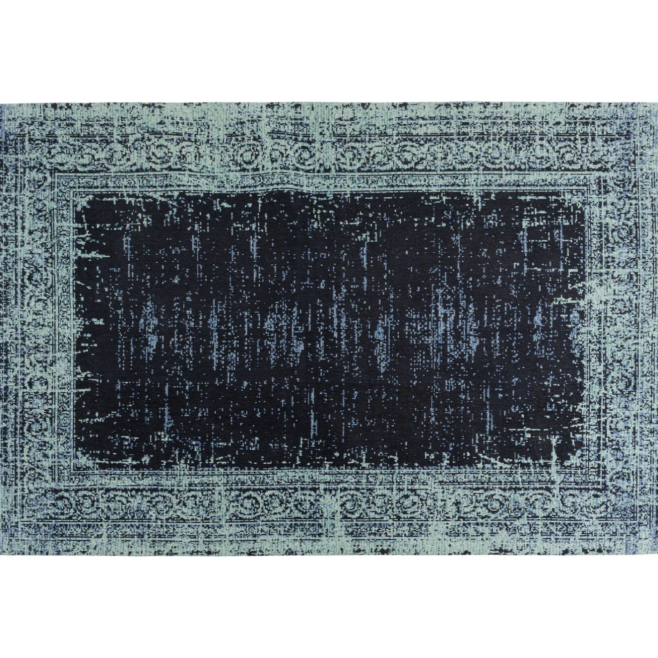 KARE Design Tapis À Poils Courts|Tapis Vintage Deep Sea Bleu 170X240Cm