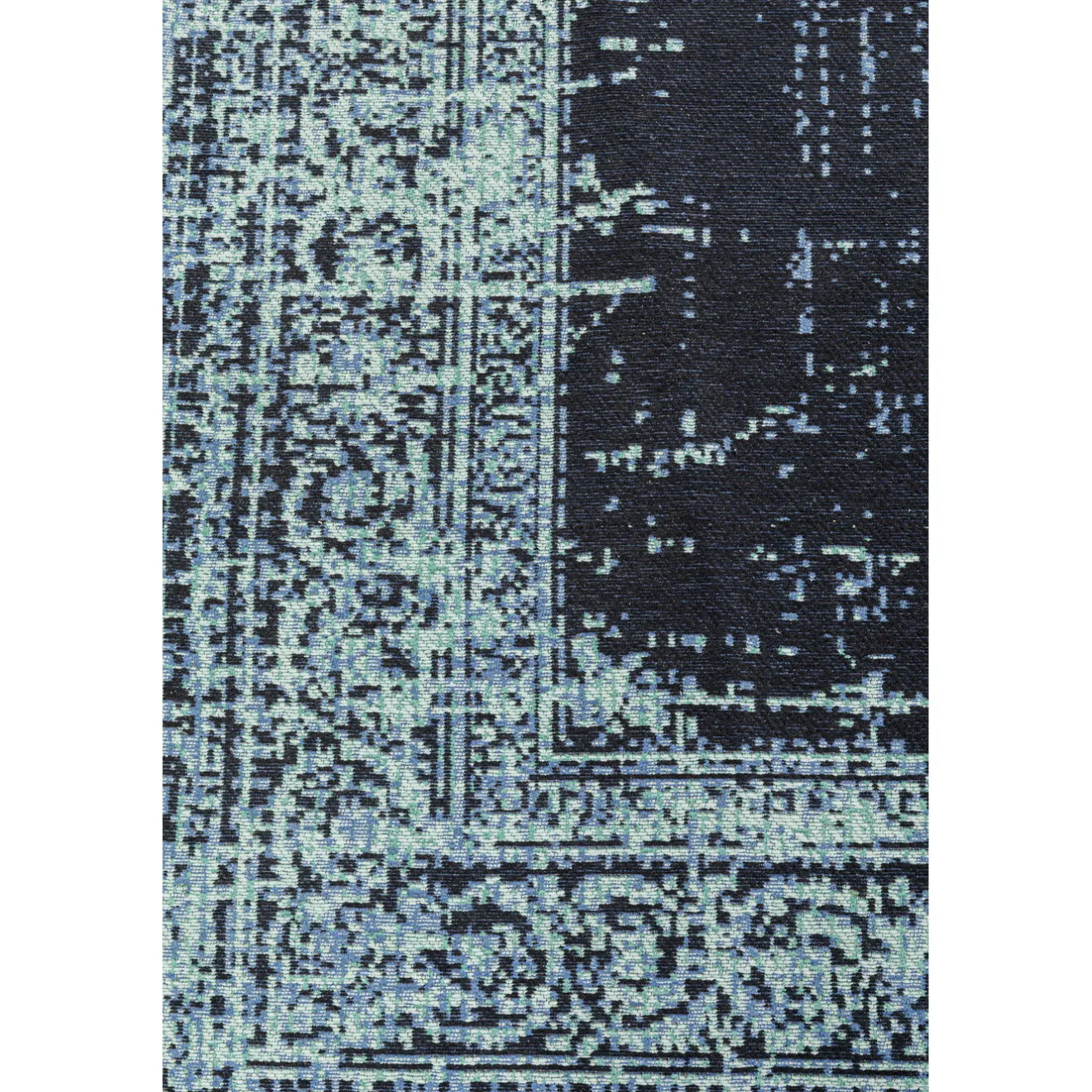 KARE Design Tapis À Poils Courts|Tapis Vintage Deep Sea Bleu 170X240Cm