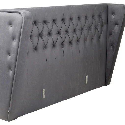 KARE Design Lits Boxspring|Tete De Lit Benito Moon Gris 180Cm