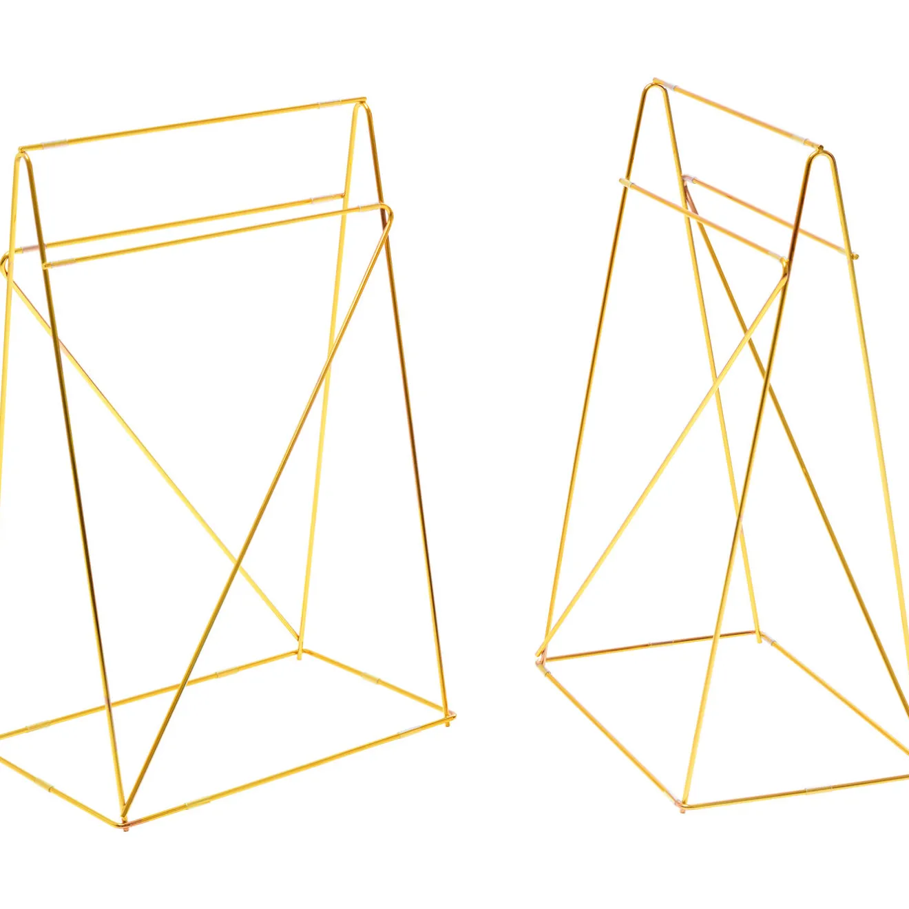 KARE Design Piètements De Tables|Treteaux-Bureau Polar Laiton (Set De 2)