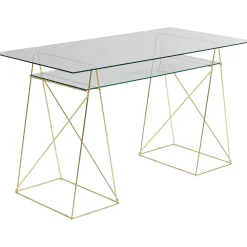 KARE Design Piètements De Tables|Treteaux-Bureau Polar Laiton (Set De 2)
