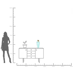 KARE Design Vases|Vase Barfly Bleu Clair 43Cm