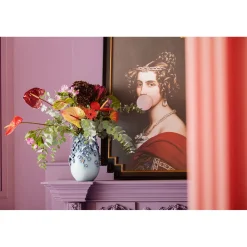 KARE Design Vases|Vase Butterflies Bleu Clair 35Cm