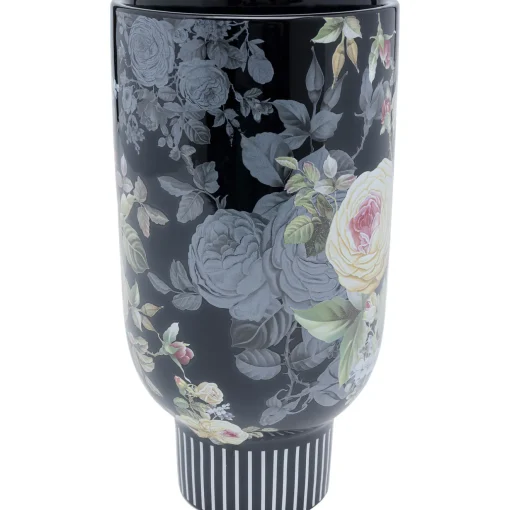 KARE Design Vases Décoratifs|Vase Décoratif Rose Magic Noir 27Cm