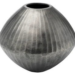KARE Design Vases Décoratifs|Vase Décoratif Sacramento Carving Argente 30Cm