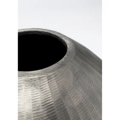 KARE Design Vases Décoratifs|Vase Décoratif Sacramento Carving Argente 30Cm