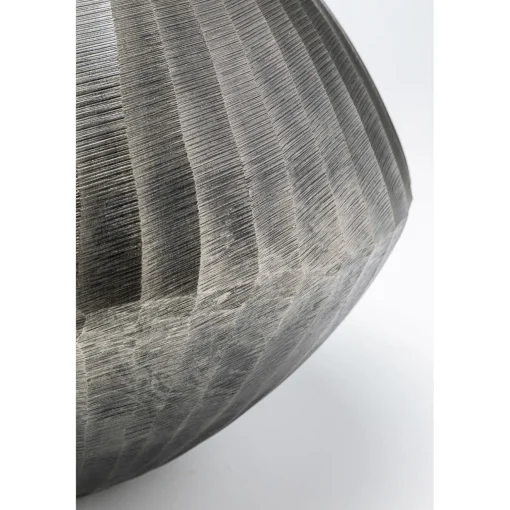 KARE Design Vases Décoratifs|Vase Décoratif Sacramento Carving Argente 30Cm