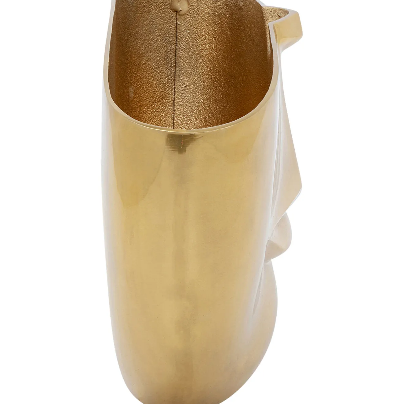 KARE Design Vases|Vase Half Face Dore 46Cm